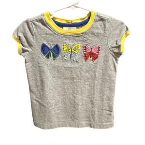Hanna Andersson 3D Butterflies Tee, VGUC (minor WW), Sz 90cm (3T) (3A)